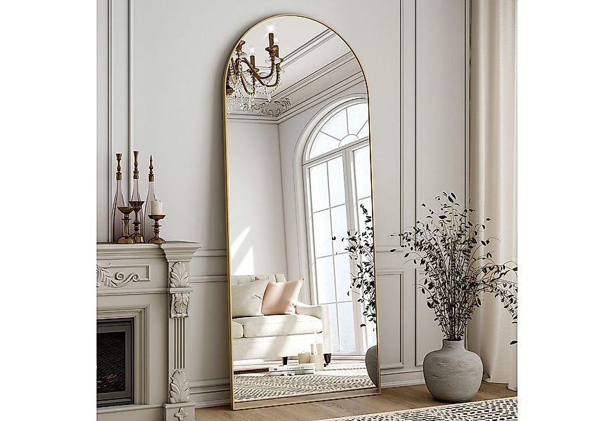 Koonmi Ganzkörperspiegel Großer Standspiegel mit Metallrahmen und verstärkt günstig online kaufen