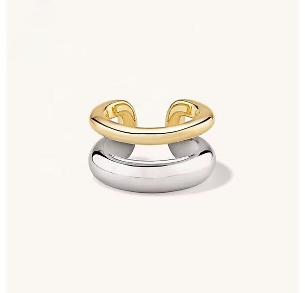 ROUGEMONT Ohrklemme Trend Damen Ear Cuff Bicolor 925 Sterling Silber 18K Go günstig online kaufen