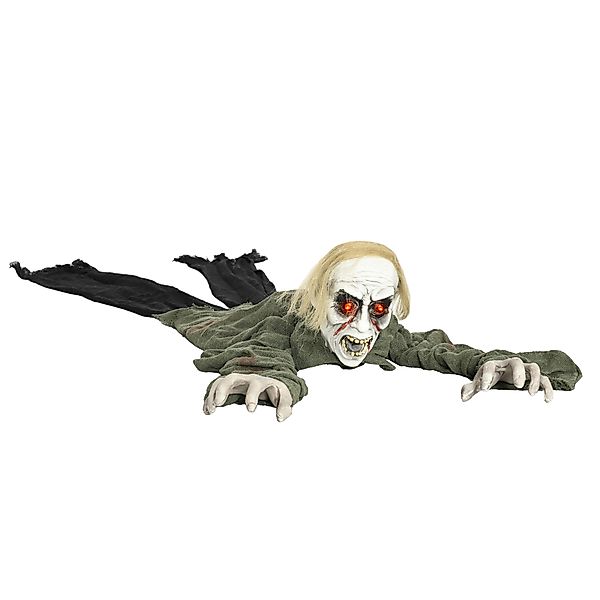 HOMCOM 167cm Halloween-Dekoration Zombie Untoter, Lebensechte Größe Hallowe günstig online kaufen