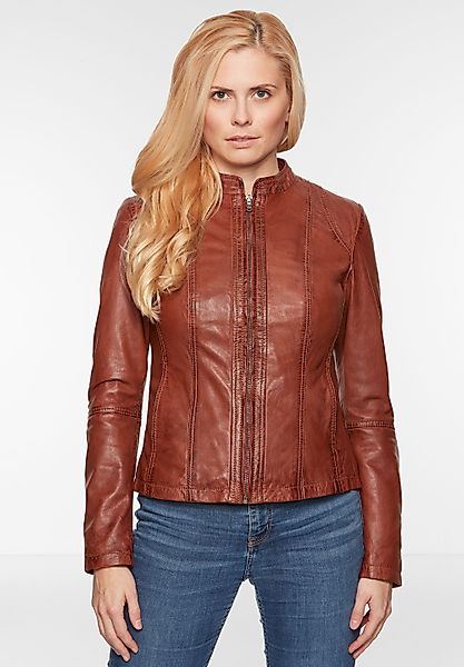 7eleven Lederjacke SEAMERA (1-St) mit Ziernähten günstig online kaufen