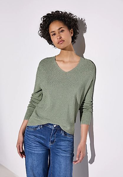 STREET ONE Strickpullover mit metallisierten Fasern günstig online kaufen