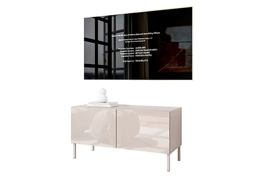 Lookway TV-Schrank COLGANTE 100 in Kaschmir Hochglanz auf Füßen günstig online kaufen