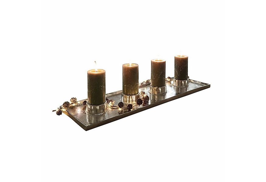 Mirabeau Kerzenständer Kerzenhalter Mareuil silber günstig online kaufen