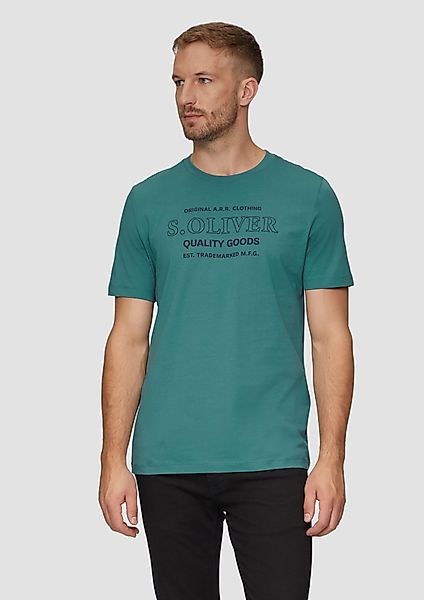 s.Oliver Kurzarmshirt T-Shirt mit Logo-Motiven aus günstig online kaufen