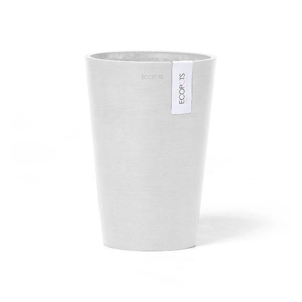 Ecopots Vase Pisa Weiß 21 cm x 30 cm günstig online kaufen