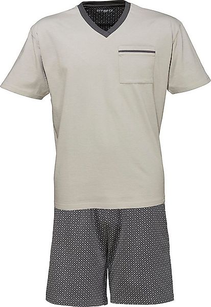 REDBEST Pyjama Herren-Shorty Single-Jersey Punkte günstig online kaufen