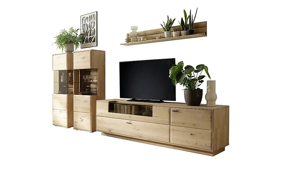 Woodford Wohnkombination  Onna ¦ holzfarben ¦ Maße (cm): B: 322 H: 180 T: 5 günstig online kaufen