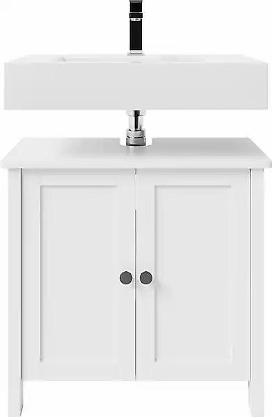 welltime Waschbeckenunterschrank "SYLT" Badmöbel, Breite 65cm günstig online kaufen