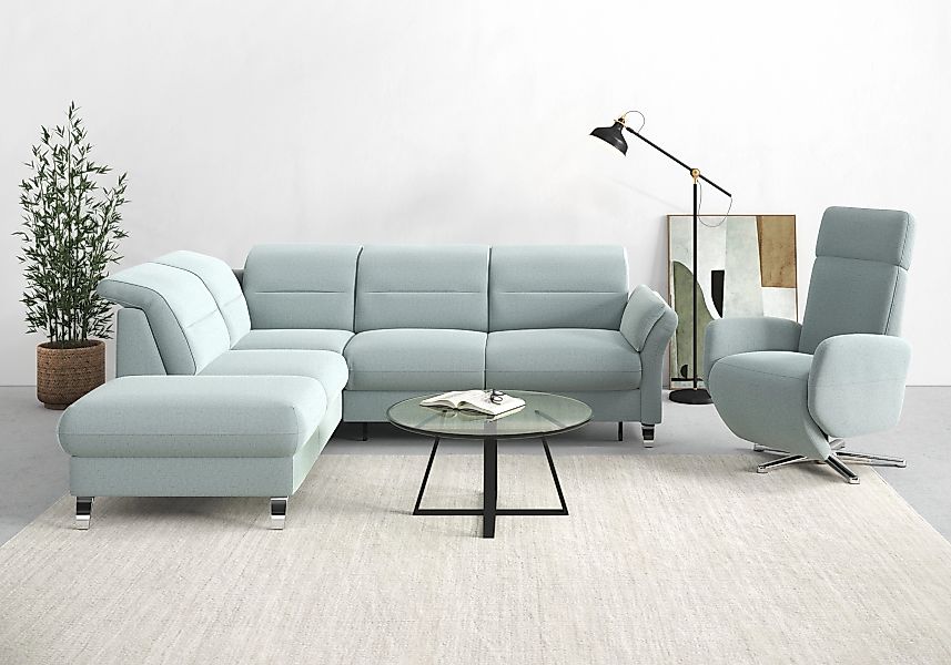 sit&more Ecksofa Grenoble L-Form mit Federkern, wahlweise mit Bettfunktion, günstig online kaufen