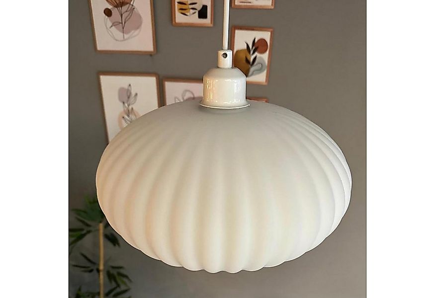 Bamyum Pendelleuchte Pendelleuchte Elegant Halbe Tulpe Glas, Modern Hängela günstig online kaufen