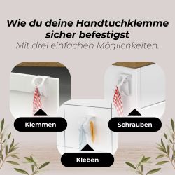 MDCASA Handtuchklemme Handtuchhalter ohne Bohren I günstig online kaufen