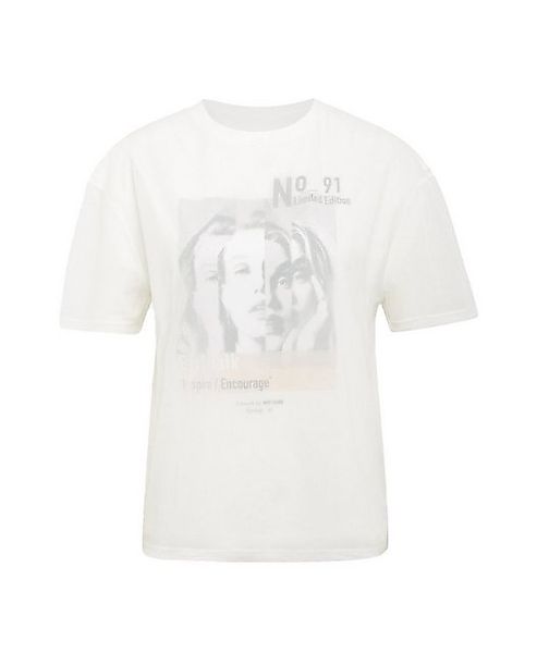 Mavi 2-in-1-Shirt 2 lagig innen Print Motiv außen durchsichtigem Mesh günstig online kaufen