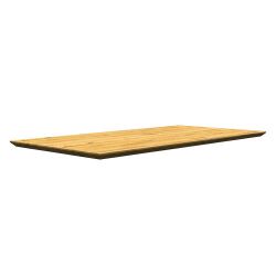 Holztisch mit Metallgestell aus Eiche und Metall Schweizer Kante günstig online kaufen