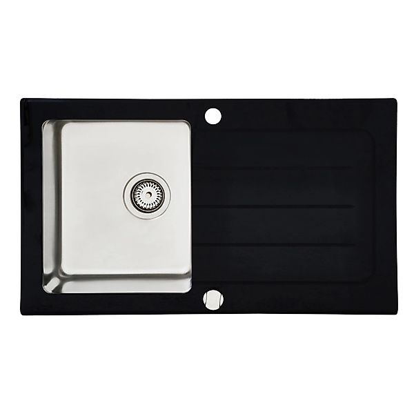 RESPEKTA Einbauspüle New York, rechteckig, 86/50 cm, beidseitig einbaubar günstig online kaufen