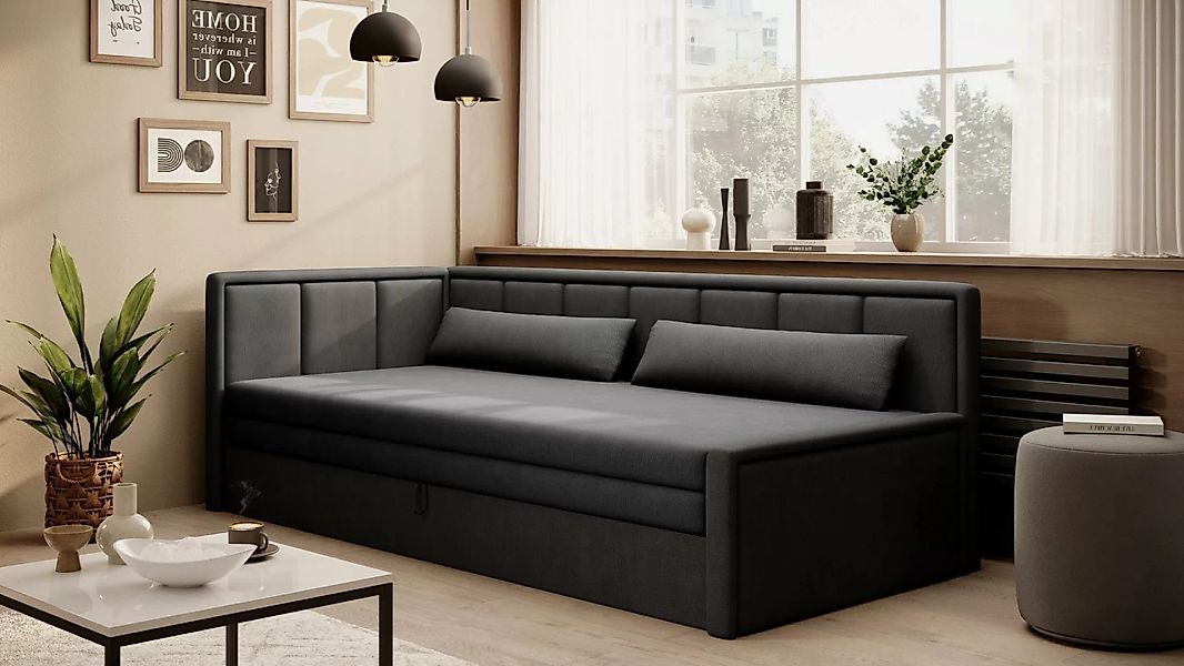 Home Collective Sofa 3-Sitzer & Tagesbett Schlafsofa mit 2 Dekokissen und S günstig online kaufen