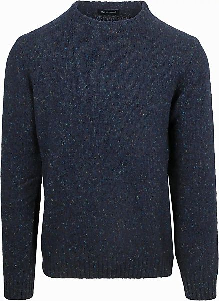 Suitable Pullover Tweed Wool Blend Navy - Größe XL günstig online kaufen