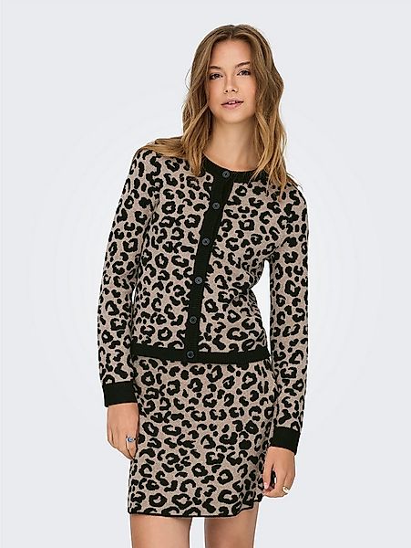 ONLY Strickjacke ONLANNY LS O-NECK LEO CARDIGAN EX KNT günstig online kaufen