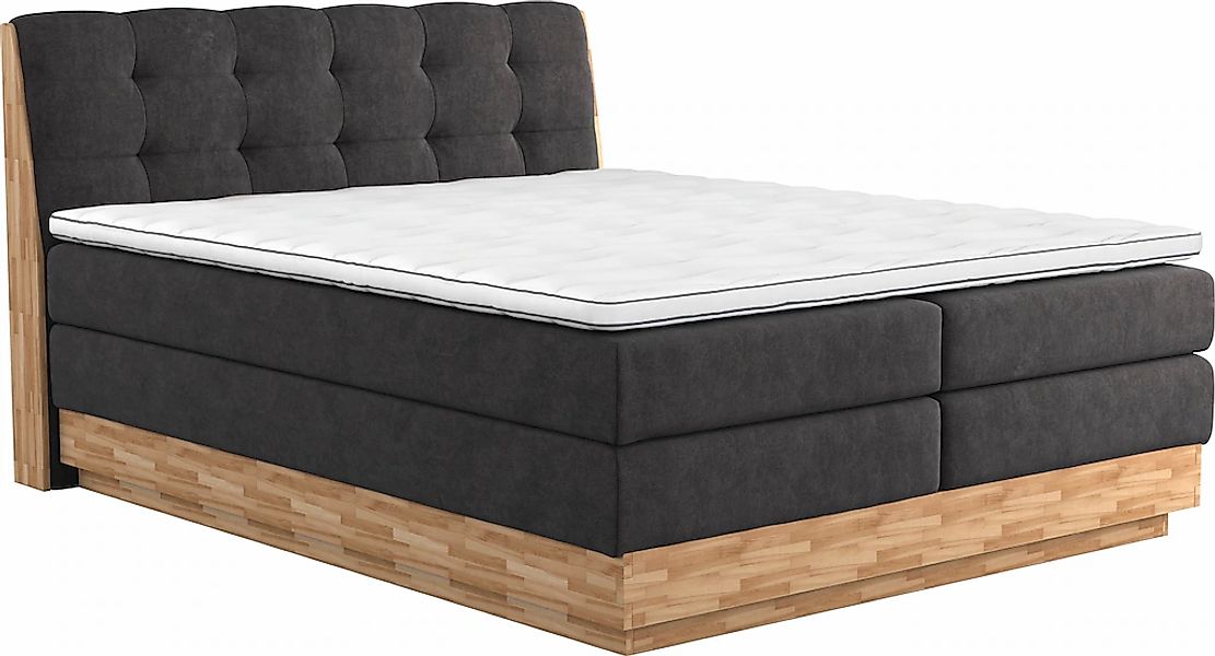Home affaire Boxspringbett "Naome" Boxspringbett, Inklusive Topper günstig online kaufen