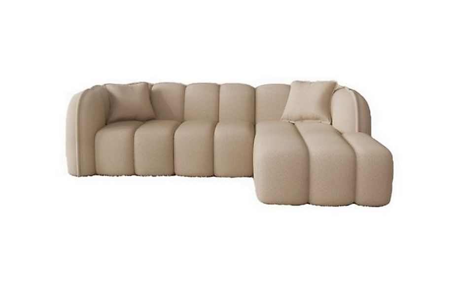 Sofa Dreams Polsterecke Miramar L Form kurz 4-Sitzer, 3 verschiedene Stoffb günstig online kaufen