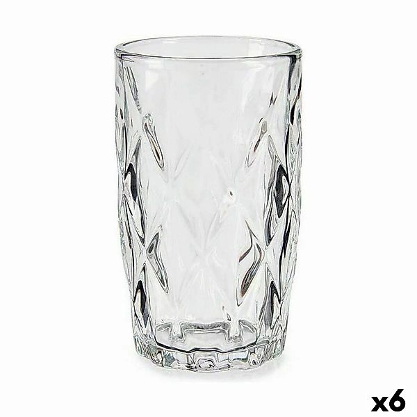 Becher Diamant Durchsichtig Glas (340 Ml) (6 Stück) günstig online kaufen