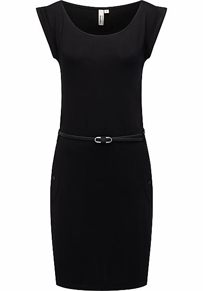 Ragwear Sommerkleid "Tagg", Damen Kurzarm-Kleid mit Taillengürtel und Tasch günstig online kaufen