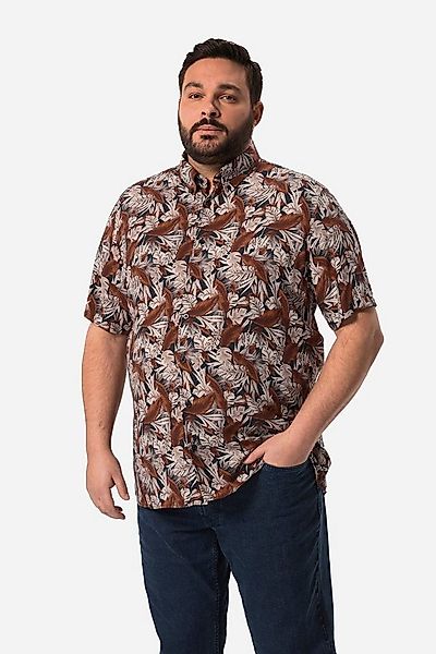 Men Plus Kurzarmhemd Hemd Bauchfit Halbarm Buttondown-Kragen günstig online kaufen