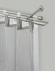 GARESA Gardinenstange "ZYLI" Ø 16 mm 2 läufig-läufig Wunschmaßlänge Vorhang günstig online kaufen