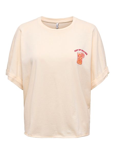 ONLY Kurzarmshirt "ONLMINNA LIFE S/S PRINT TOP CS JRS" mit Print auf der Vo günstig online kaufen