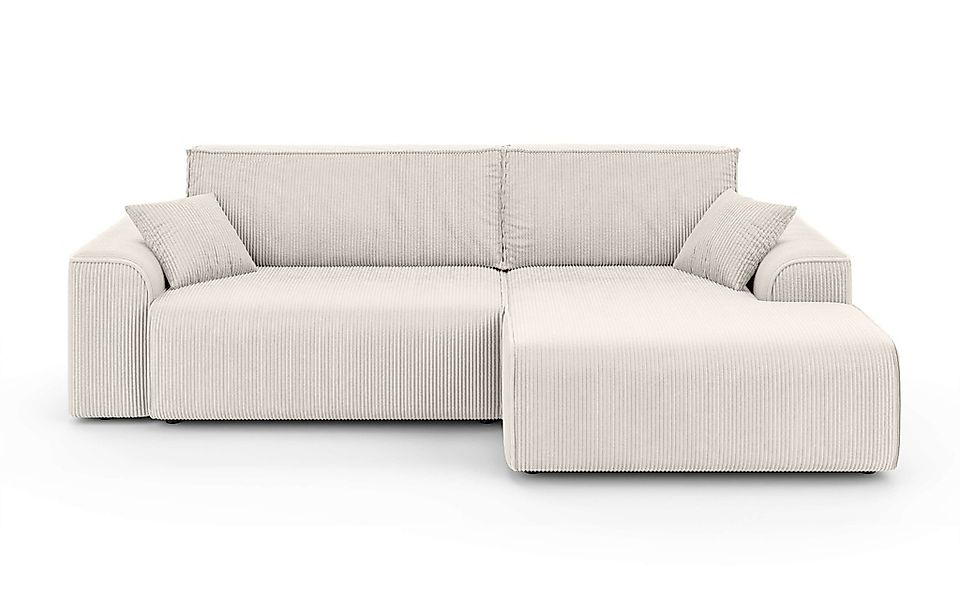 Home affaire Ecksofa »Santenay mit Bettfunktion und Bettkasten, Maße: B/T/H günstig online kaufen