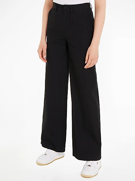 Tommy Jeans Cargohose "TJW CLAIRE HR WIDE CARGO PANT", mit Logopatch günstig online kaufen