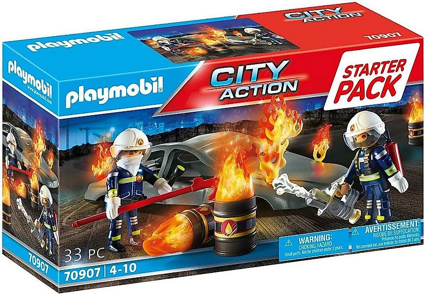 Playmobil® PLAYMOBIL City Action 70907 Starter Pack Feuerwehrübung ab 4 Jah günstig online kaufen