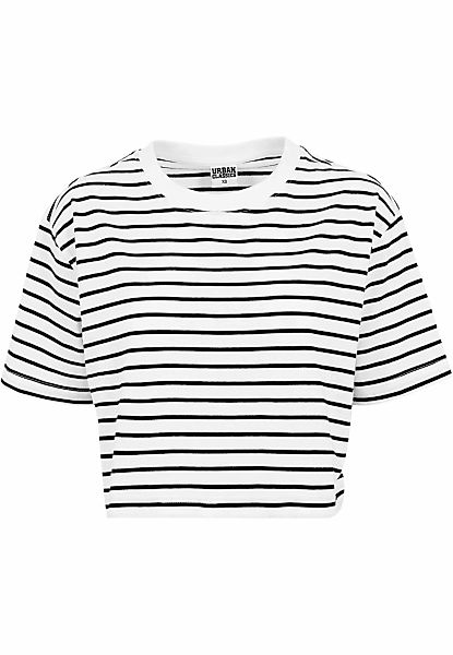 URBAN CLASSICS Kurzarmshirt "Urban Classics Damen Ladies Short Striped Over günstig online kaufen