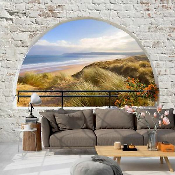 artgeist Fototapete Hidden Beach mehrfarbig Gr. 350 x 245 günstig online kaufen