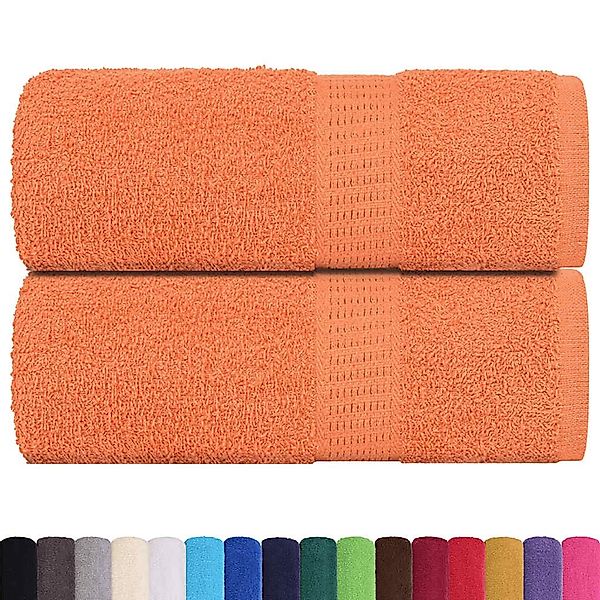 vidaXL Handtuch Seiftücher 2 Stk. Orange günstig online kaufen