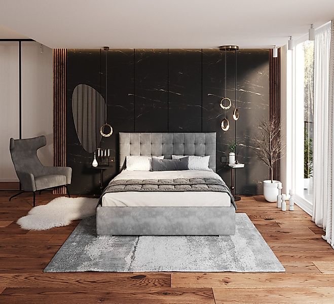 thematys Polsterbett Bett Stauraumbett aus Velours 120x200 140x200 160x200 günstig online kaufen