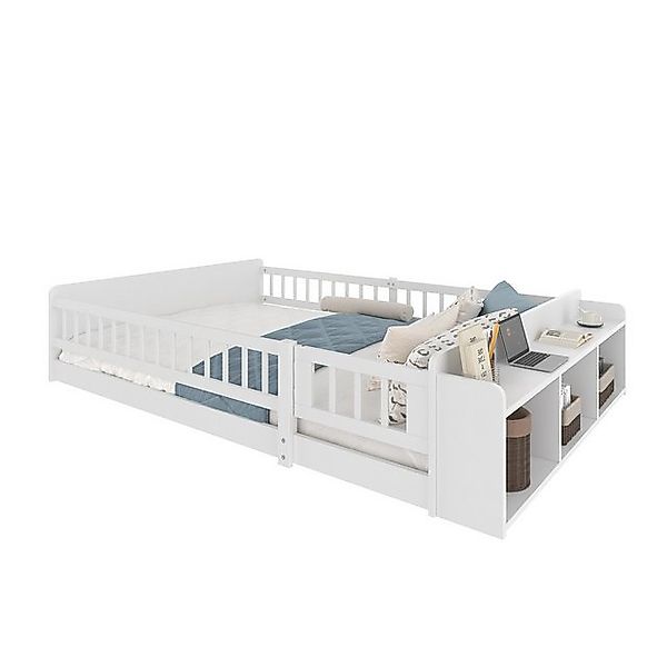 OKWISH Kinderbett Holzbett Funktionsbett (140x190 aus massivem Kiefernholz günstig online kaufen