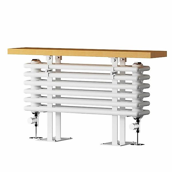 Emke Heizkörper Horizontal mit Praktischer Heizabdeckung Weiß 85x48cm 539W günstig online kaufen