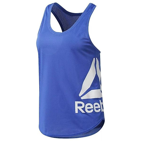 Reebok Workout Ready Mesh Graphic Ärmelloses T-shirt M Acid Blue günstig online kaufen