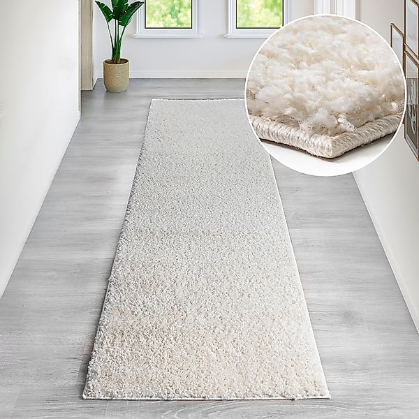 Bruno Banani Läufer Shaggy Soft, rechteckig, günstig online kaufen