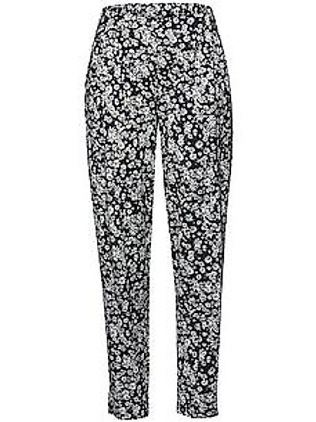 Knöchellange Bundfalten-Hose Karla Green Cotton schwarz günstig online kaufen