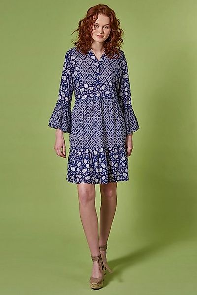 Himalaya Clothing Sommerkleid Kleid Damen aus fließender Viskose - Blumenkl günstig online kaufen