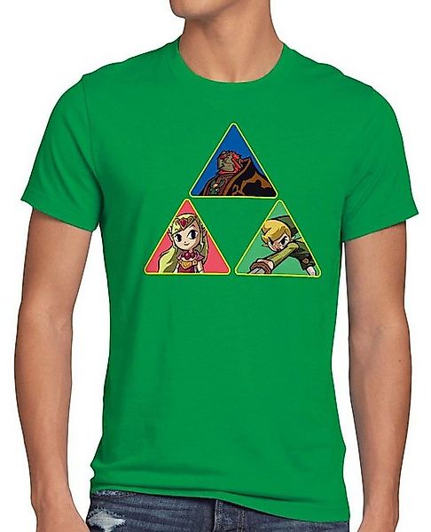 style3 T-Shirt Triforce Link Gamer Hyrule boy zelda game wild breath legend günstig online kaufen