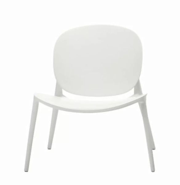 Lounge Sessel Be Bop plastikmaterial weiß / Outdoor - Kartell - Weiß günstig online kaufen