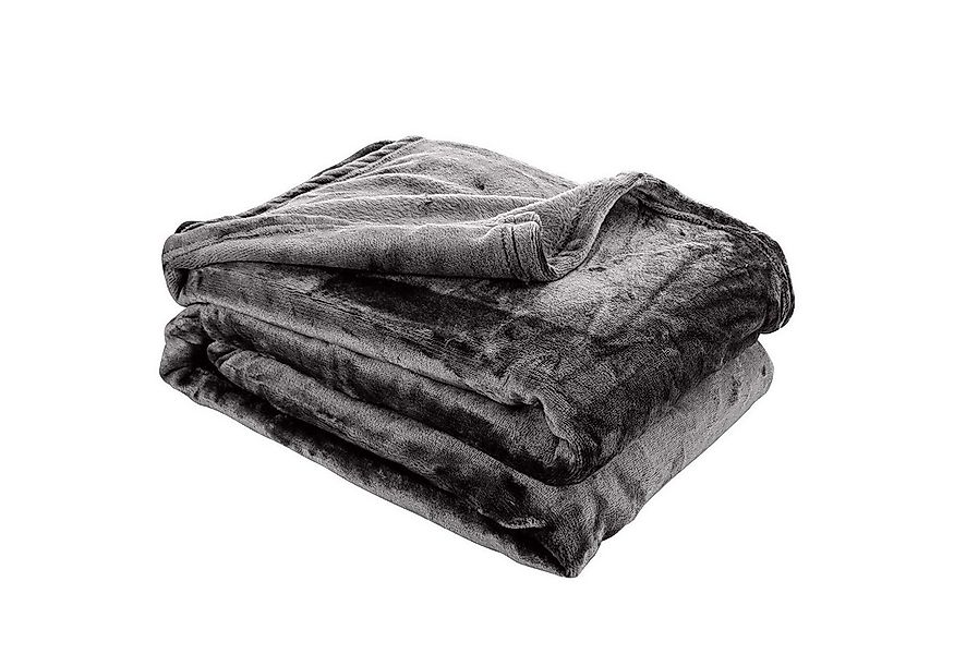 Wohndecke Dunlopillo Wohndecke 150 x 200cm - Kuscheldecke Platingrau, Dunlo günstig online kaufen