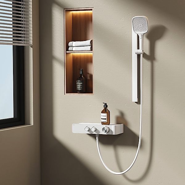 EMKE Duschsystem mit Thermostat Regendusche Handbrause günstig online kaufen