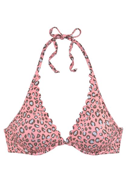 LASCANA Bügel-Bikini-Top Mae, farbenfroher Animalprint, herausnehmbare günstig online kaufen