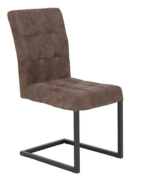 Schwingstuhl 1 Stück Gestell Metall anthrazit mit Steppung Vintage Braun günstig online kaufen