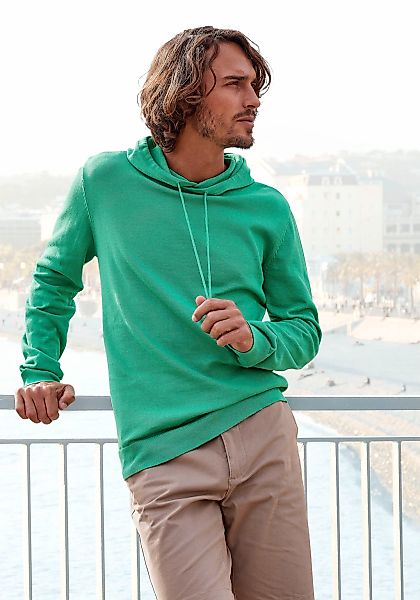 H.I.S Hoodie ", Strickpullover mit Kapuze", Feinstrick aus pflegeleichter B günstig online kaufen