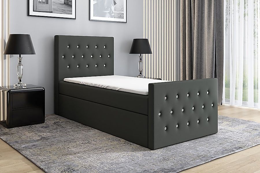 A&J MöbelLand GmbH Boxspringbett Einzelbett LILI günstig online kaufen