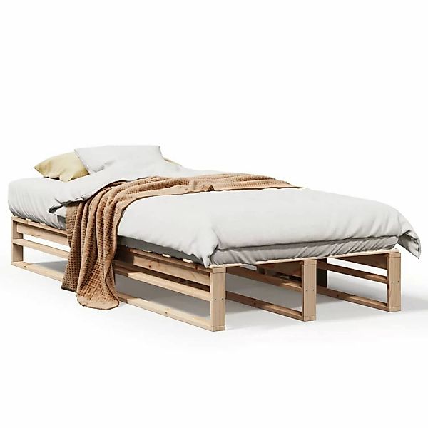 vidaXL Bett Massivholzbett ohne Matratze 90x190 günstig online kaufen